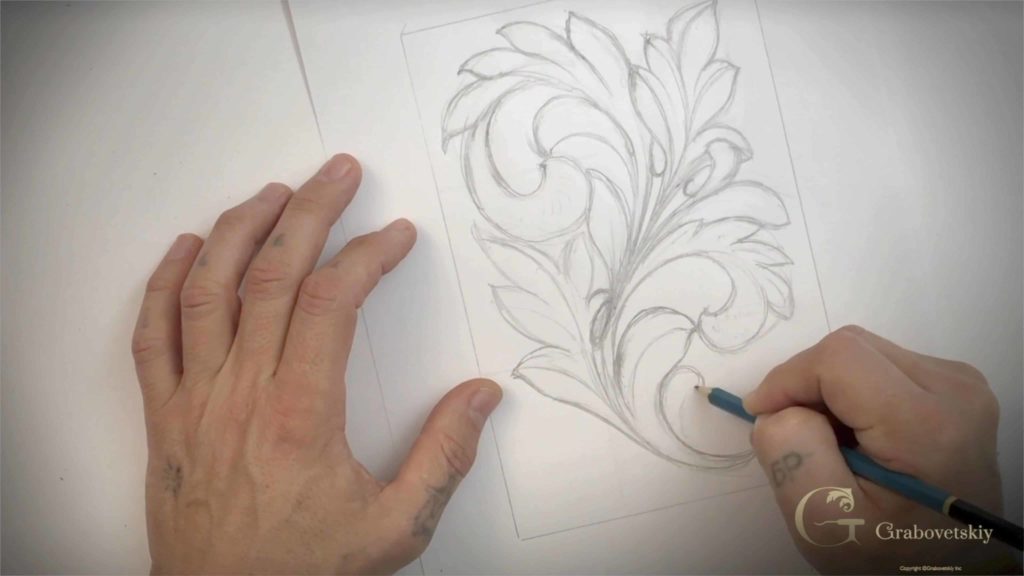 Woodcarving School Online Gabovetskiy Alexander- Learn to Carve Greek Acanthus Leaf one of the ancient forms of Acanthus Wood Carving