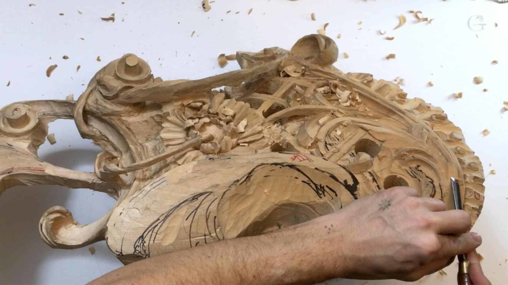 School of Woodcarving- Carving Grinling Gibbons Style with Woodcarver Alexander Grabovetskiy #woodcarving #woodworking | WOODCARVING SCHOOL @Grabovetskiy