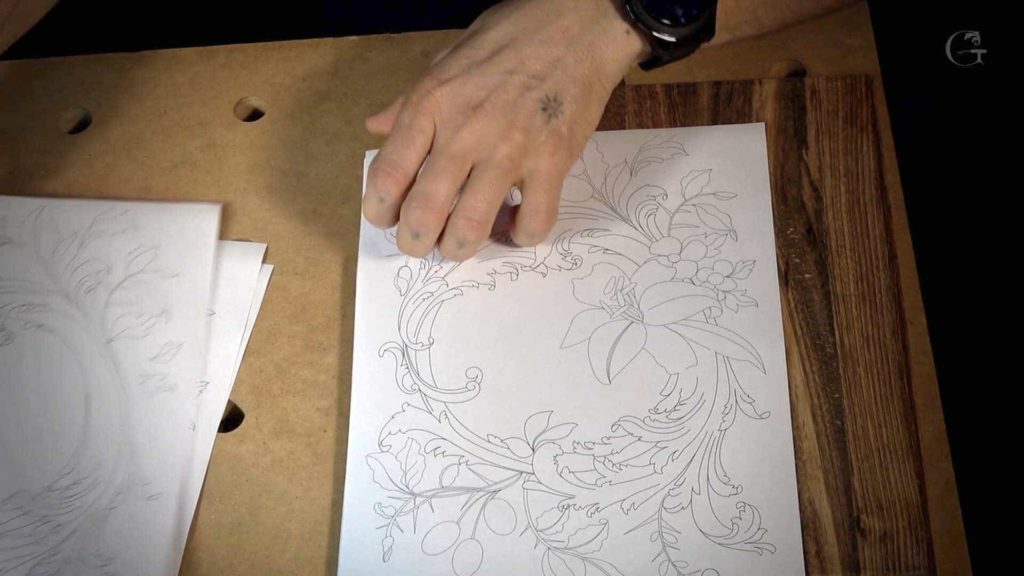 Real Gopher wood - Acacia- Olive Wood Woodcarving. How to Carve Box for a Bible with a Lily Flower