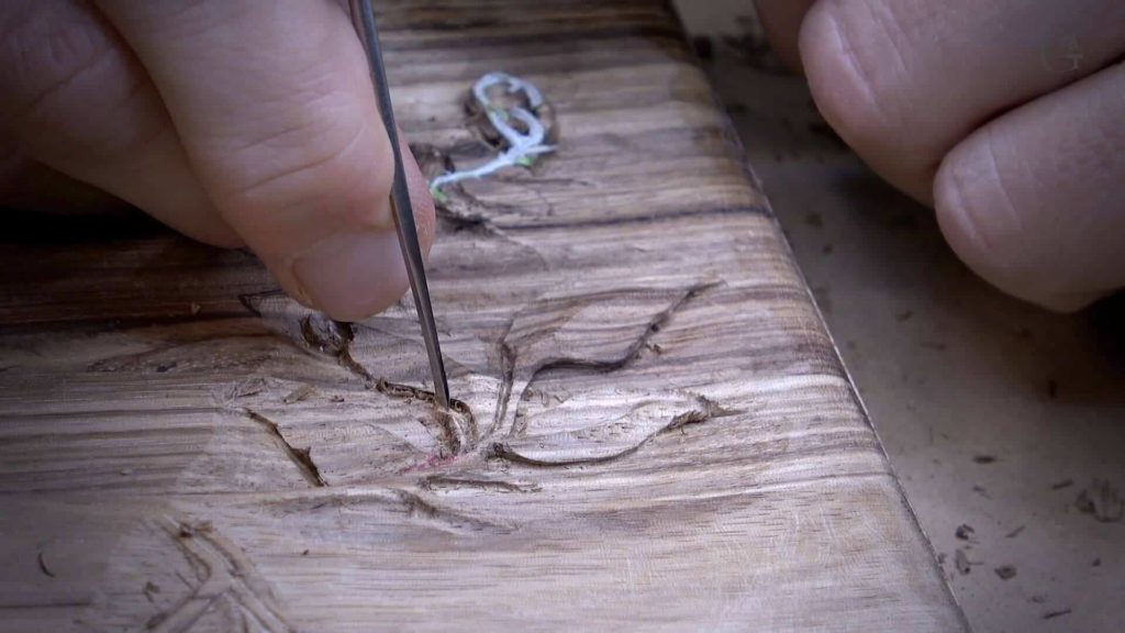 Real Gopher wood - Acacia- Olive Wood Woodcarving. How to Carve Box for a Bible with a Lily Flower