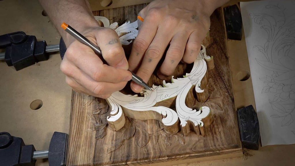 Real Gopher wood - Acacia- Olive Wood Woodcarving. How to Carve Box for a Bible with a Lily Flower