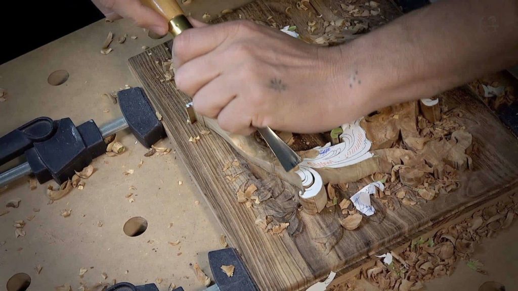 Real Gopher wood - Acacia- Olive Wood Woodcarving. How to Carve Box for a Bible with a Lily Flower