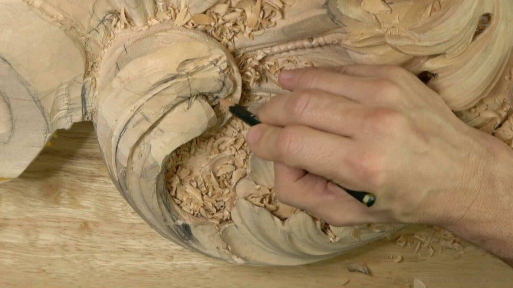 Wood Carving Course online - Carving Authentic Venice 15th Century room. It is all about being authentic to the original 15th-century wood carving. wood carving course wood carving courses decoy carving classes woodworking school cabinet making school wood carving supplies wood carving class wood carving school wood carving schools wood carving courses for beginners wood carving videos free wood carving lessons near me wood carving classes online wood carving schools wood carving workshops wood carving programs wood carving online shop Woodcarving, Wood Carving, Woodcarving School, School of Woodcarving, School of Wood Carving wood carving course wood carving courses decoy carving classes woodworking school cabinet making school wood carving supplies wood carving class wood carving school wood carving schools wood carving courses for beginners wood carving videos free wood carving lessons near me wood carving classes online wood carving schools wood carving workshops wood carving programs wood carving online shop https://www.instagram.com/woodcarvergrabovetskiy/ Design for Wood Carving is not the same as for Fine art or even Sculpture. Fine art is 2D World vs Sculpture and Wood carving is 3D world. Wood Carving is also a type of Sculpture. But if You compare a Clay Modeling and Wood Carving. Modeling clay is the art of ADDING ON and Wood Carving is an Art of DEDUCTION. And art of deduction is a little more complicating. You can deduct with Your Carving tool just a 1/16” too much and Your work is "gone with the wind”. To Design for wood carving We need to Think a little different. And the same questions should be always in our heads- What tools do I have and how I will carve what I am designing? How deep can my tool travel inside of my piece of wood and how it will turn. Design for Wood Carving is a science and it is based on a laws. During this Class we will discover some of the laws or Principles and answer a really important Design questions. The Law of Space. - How to emphasize parts of a Design - "The Big Idea" position in Space The Law of Main Movement - How to be "on the same page" with Human Brain. Baroque diagonal vs Sinister diagonal in Artistic Design. The Law of Armature- How to Structure over all Design and be “Kosher” (clean) in it. The Law of Golden Ratio - How to implement Fibonacci Sequence - the Art Secret for Pleasing Human eye The Law of Arabesque - How to implement Natural Flowing Movements in Design The Law of Rhythm in Design. How to apply what is known to Music world to Design for Wood Carving. Wood Carving Lessons Best Wood Carver in the World Wood Carving Master Classes Wood Carving Courses