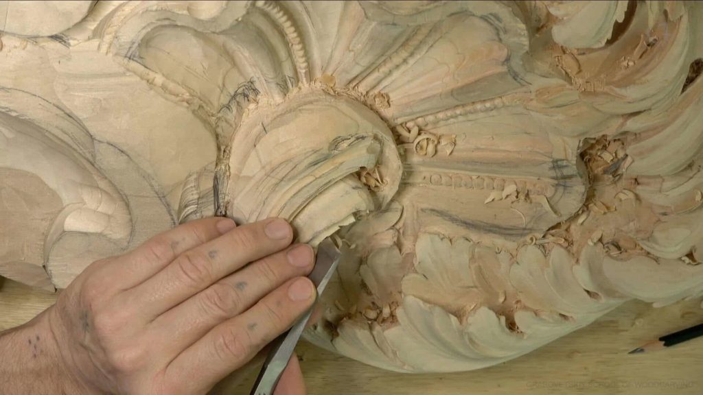 Wood Carving Course online - Carving Authentic Venice 15th Century room. It is all about being authentic to the original 15th-century wood carving. wood carving course wood carving courses decoy carving classes woodworking school cabinet making school wood carving supplies wood carving class wood carving school wood carving schools wood carving courses for beginners wood carving videos free wood carving lessons near me wood carving classes online wood carving schools wood carving workshops wood carving programs wood carving online shop Woodcarving, Wood Carving, Woodcarving School, School of Woodcarving, School of Wood Carving wood carving course wood carving courses decoy carving classes woodworking school cabinet making school wood carving supplies wood carving class wood carving school wood carving schools wood carving courses for beginners wood carving videos free wood carving lessons near me wood carving classes online wood carving schools wood carving workshops wood carving programs wood carving online shop https://www.instagram.com/woodcarvergrabovetskiy/ Design for Wood Carving is not the same as for Fine art or even Sculpture. Fine art is 2D World vs Sculpture and Wood carving is 3D world. Wood Carving is also a type of Sculpture. But if You compare a Clay Modeling and Wood Carving. Modeling clay is the art of ADDING ON and Wood Carving is an Art of DEDUCTION. And art of deduction is a little more complicating. You can deduct with Your Carving tool just a 1/16” too much and Your work is "gone with the wind”. To Design for wood carving We need to Think a little different. And the same questions should be always in our heads- What tools do I have and how I will carve what I am designing? How deep can my tool travel inside of my piece of wood and how it will turn. Design for Wood Carving is a science and it is based on a laws. During this Class we will discover some of the laws or Principles and answer a really important Design questions. The Law of Space. - How to emphasize parts of a Design - "The Big Idea" position in Space The Law of Main Movement - How to be "on the same page" with Human Brain. Baroque diagonal vs Sinister diagonal in Artistic Design. The Law of Armature- How to Structure over all Design and be “Kosher” (clean) in it. The Law of Golden Ratio - How to implement Fibonacci Sequence - the Art Secret for Pleasing Human eye The Law of Arabesque - How to implement Natural Flowing Movements in Design The Law of Rhythm in Design. How to apply what is known to Music world to Design for Wood Carving. Wood Carving Lessons Best Wood Carver in the World Wood Carving Master Classes Wood Carving Courses