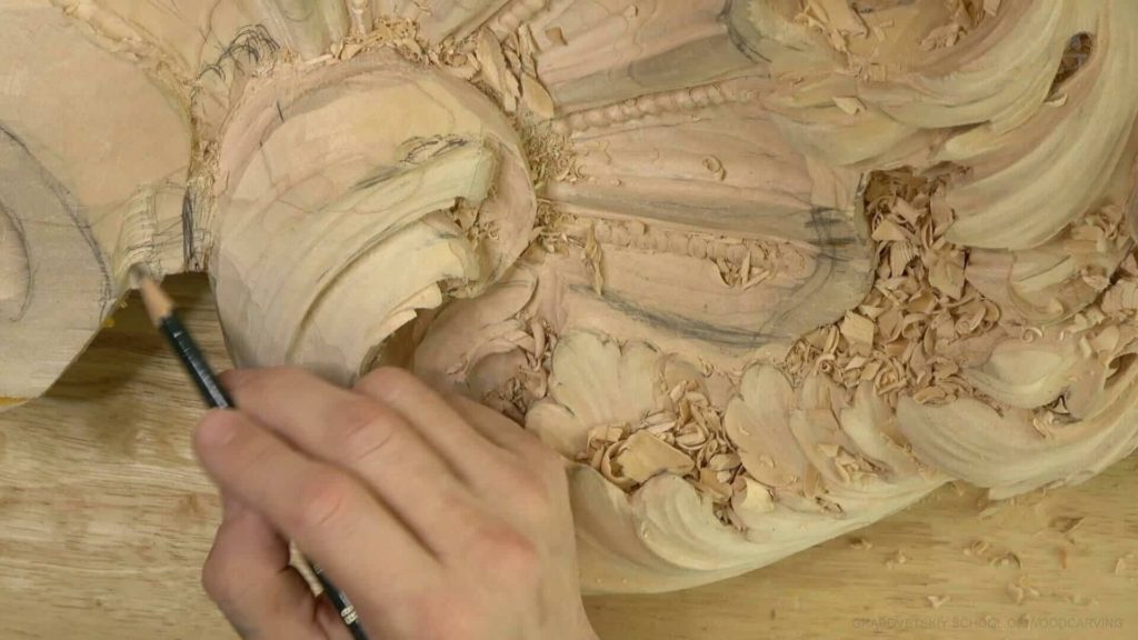 Wood Carving Course online - Carving Authentic Venice 15th Century room. It is all about being authentic to the original 15th-century wood carving. wood carving course wood carving courses decoy carving classes woodworking school cabinet making school wood carving supplies wood carving class wood carving school wood carving schools wood carving courses for beginners wood carving videos free wood carving lessons near me wood carving classes online wood carving schools wood carving workshops wood carving programs wood carving online shop Woodcarving, Wood Carving, Woodcarving School, School of Woodcarving, School of Wood Carving wood carving course wood carving courses decoy carving classes woodworking school cabinet making school wood carving supplies wood carving class wood carving school wood carving schools wood carving courses for beginners wood carving videos free wood carving lessons near me wood carving classes online wood carving schools wood carving workshops wood carving programs wood carving online shop https://www.instagram.com/woodcarvergrabovetskiy/ Design for Wood Carving is not the same as for Fine art or even Sculpture. Fine art is 2D World vs Sculpture and Wood carving is 3D world. Wood Carving is also a type of Sculpture. But if You compare a Clay Modeling and Wood Carving. Modeling clay is the art of ADDING ON and Wood Carving is an Art of DEDUCTION. And art of deduction is a little more complicating. You can deduct with Your Carving tool just a 1/16” too much and Your work is "gone with the wind”. To Design for wood carving We need to Think a little different. And the same questions should be always in our heads- What tools do I have and how I will carve what I am designing? How deep can my tool travel inside of my piece of wood and how it will turn. Design for Wood Carving is a science and it is based on a laws. During this Class we will discover some of the laws or Principles and answer a really important Design questions. The Law of Space. - How to emphasize parts of a Design - "The Big Idea" position in Space The Law of Main Movement - How to be "on the same page" with Human Brain. Baroque diagonal vs Sinister diagonal in Artistic Design. The Law of Armature- How to Structure over all Design and be “Kosher” (clean) in it. The Law of Golden Ratio - How to implement Fibonacci Sequence - the Art Secret for Pleasing Human eye The Law of Arabesque - How to implement Natural Flowing Movements in Design The Law of Rhythm in Design. How to apply what is known to Music world to Design for Wood Carving. Wood Carving Lessons Best Wood Carver in the World Wood Carving Master Classes Wood Carving Courses