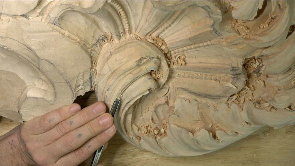 Wood Carving Course online - Carving Authentic Venice 15th Century room. It is all about being authentic to the original 15th-century wood carving. wood carving course wood carving courses decoy carving classes woodworking school cabinet making school wood carving supplies wood carving class wood carving school wood carving schools wood carving courses for beginners wood carving videos free wood carving lessons near me wood carving classes online wood carving schools wood carving workshops wood carving programs wood carving online shop Woodcarving, Wood Carving, Woodcarving School, School of Woodcarving, School of Wood Carving wood carving course wood carving courses decoy carving classes woodworking school cabinet making school wood carving supplies wood carving class wood carving school wood carving schools wood carving courses for beginners wood carving videos free wood carving lessons near me wood carving classes online wood carving schools wood carving workshops wood carving programs wood carving online shop https://www.instagram.com/woodcarvergrabovetskiy/ Design for Wood Carving is not the same as for Fine art or even Sculpture. Fine art is 2D World vs Sculpture and Wood carving is 3D world. Wood Carving is also a type of Sculpture. But if You compare a Clay Modeling and Wood Carving. Modeling clay is the art of ADDING ON and Wood Carving is an Art of DEDUCTION. And art of deduction is a little more complicating. You can deduct with Your Carving tool just a 1/16” too much and Your work is "gone with the wind”. To Design for wood carving We need to Think a little different. And the same questions should be always in our heads- What tools do I have and how I will carve what I am designing? How deep can my tool travel inside of my piece of wood and how it will turn. Design for Wood Carving is a science and it is based on a laws. During this Class we will discover some of the laws or Principles and answer a really important Design questions. The Law of Space. - How to emphasize parts of a Design - "The Big Idea" position in Space The Law of Main Movement - How to be "on the same page" with Human Brain. Baroque diagonal vs Sinister diagonal in Artistic Design. The Law of Armature- How to Structure over all Design and be “Kosher” (clean) in it. The Law of Golden Ratio - How to implement Fibonacci Sequence - the Art Secret for Pleasing Human eye The Law of Arabesque - How to implement Natural Flowing Movements in Design The Law of Rhythm in Design. How to apply what is known to Music world to Design for Wood Carving. Wood Carving Lessons Best Wood Carver in the World Wood Carving Master Classes Wood Carving Courses