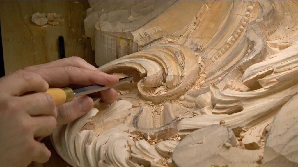 Wood Carving Course online - Carving Authentic Venice 15th Century room. It is all about being authentic to the original 15th-century wood carving. wood carving course wood carving courses decoy carving classes woodworking school cabinet making school wood carving supplies wood carving class wood carving school wood carving schools wood carving courses for beginners wood carving videos free wood carving lessons near me wood carving classes online wood carving schools wood carving workshops wood carving programs wood carving online shop Woodcarving, Wood Carving, Woodcarving School, School of Woodcarving, School of Wood Carving wood carving course wood carving courses decoy carving classes woodworking school cabinet making school wood carving supplies wood carving class wood carving school wood carving schools wood carving courses for beginners wood carving videos free wood carving lessons near me wood carving classes online wood carving schools wood carving workshops wood carving programs wood carving online shop https://www.instagram.com/woodcarvergrabovetskiy/ Design for Wood Carving is not the same as for Fine art or even Sculpture. Fine art is 2D World vs Sculpture and Wood carving is 3D world. Wood Carving is also a type of Sculpture. But if You compare a Clay Modeling and Wood Carving. Modeling clay is the art of ADDING ON and Wood Carving is an Art of DEDUCTION. And art of deduction is a little more complicating. You can deduct with Your Carving tool just a 1/16” too much and Your work is "gone with the wind”. To Design for wood carving We need to Think a little different. And the same questions should be always in our heads- What tools do I have and how I will carve what I am designing? How deep can my tool travel inside of my piece of wood and how it will turn. Design for Wood Carving is a science and it is based on a laws. During this Class we will discover some of the laws or Principles and answer a really important Design questions. The Law of Space. - How to emphasize parts of a Design - "The Big Idea" position in Space The Law of Main Movement - How to be "on the same page" with Human Brain. Baroque diagonal vs Sinister diagonal in Artistic Design. The Law of Armature- How to Structure over all Design and be “Kosher” (clean) in it. The Law of Golden Ratio - How to implement Fibonacci Sequence - the Art Secret for Pleasing Human eye The Law of Arabesque - How to implement Natural Flowing Movements in Design The Law of Rhythm in Design. How to apply what is known to Music world to Design for Wood Carving. Wood Carving Lessons Best Wood Carver in the World Wood Carving Master Classes Wood Carving Courses