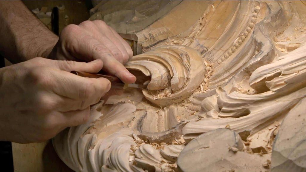 Wood Carving Course online - Carving Authentic Venice 15th Century room. It is all about being authentic to the original 15th-century wood carving. wood carving course wood carving courses decoy carving classes woodworking school cabinet making school wood carving supplies wood carving class wood carving school wood carving schools wood carving courses for beginners wood carving videos free wood carving lessons near me wood carving classes online wood carving schools wood carving workshops wood carving programs wood carving online shop Woodcarving, Wood Carving, Woodcarving School, School of Woodcarving, School of Wood Carving wood carving course wood carving courses decoy carving classes woodworking school cabinet making school wood carving supplies wood carving class wood carving school wood carving schools wood carving courses for beginners wood carving videos free wood carving lessons near me wood carving classes online wood carving schools wood carving workshops wood carving programs wood carving online shop https://www.instagram.com/woodcarvergrabovetskiy/ Design for Wood Carving is not the same as for Fine art or even Sculpture. Fine art is 2D World vs Sculpture and Wood carving is 3D world. Wood Carving is also a type of Sculpture. But if You compare a Clay Modeling and Wood Carving. Modeling clay is the art of ADDING ON and Wood Carving is an Art of DEDUCTION. And art of deduction is a little more complicating. You can deduct with Your Carving tool just a 1/16” too much and Your work is "gone with the wind”. To Design for wood carving We need to Think a little different. And the same questions should be always in our heads- What tools do I have and how I will carve what I am designing? How deep can my tool travel inside of my piece of wood and how it will turn. Design for Wood Carving is a science and it is based on a laws. During this Class we will discover some of the laws or Principles and answer a really important Design questions. The Law of Space. - How to emphasize parts of a Design - "The Big Idea" position in Space The Law of Main Movement - How to be "on the same page" with Human Brain. Baroque diagonal vs Sinister diagonal in Artistic Design. The Law of Armature- How to Structure over all Design and be “Kosher” (clean) in it. The Law of Golden Ratio - How to implement Fibonacci Sequence - the Art Secret for Pleasing Human eye The Law of Arabesque - How to implement Natural Flowing Movements in Design The Law of Rhythm in Design. How to apply what is known to Music world to Design for Wood Carving. Wood Carving Lessons Best Wood Carver in the World Wood Carving Master Classes Wood Carving Courses