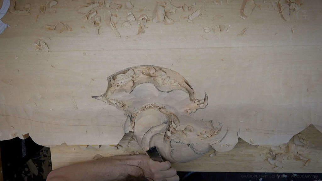 Wood Carving Course online - Carving Authentic Venice 15th Century room. It is all about being authentic to the original 15th-century wood carving. wood carving course wood carving courses decoy carving classes woodworking school cabinet making school wood carving supplies wood carving class wood carving school wood carving schools wood carving courses for beginners wood carving videos free wood carving lessons near me wood carving classes online wood carving schools wood carving workshops wood carving programs wood carving online shop Woodcarving, Wood Carving, Woodcarving School, School of Woodcarving, School of Wood Carving wood carving course wood carving courses decoy carving classes woodworking school cabinet making school wood carving supplies wood carving class wood carving school wood carving schools wood carving courses for beginners wood carving videos free wood carving lessons near me wood carving classes online wood carving schools wood carving workshops wood carving programs wood carving online shop https://www.instagram.com/woodcarvergrabovetskiy/ Design for Wood Carving is not the same as for Fine art or even Sculpture. Fine art is 2D World vs Sculpture and Wood carving is 3D world. Wood Carving is also a type of Sculpture. But if You compare a Clay Modeling and Wood Carving. Modeling clay is the art of ADDING ON and Wood Carving is an Art of DEDUCTION. And art of deduction is a little more complicating. You can deduct with Your Carving tool just a 1/16” too much and Your work is "gone with the wind”. To Design for wood carving We need to Think a little different. And the same questions should be always in our heads- What tools do I have and how I will carve what I am designing? How deep can my tool travel inside of my piece of wood and how it will turn. Design for Wood Carving is a science and it is based on a laws. During this Class we will discover some of the laws or Principles and answer a really important Design questions. The Law of Space. - How to emphasize parts of a Design - "The Big Idea" position in Space The Law of Main Movement - How to be "on the same page" with Human Brain. Baroque diagonal vs Sinister diagonal in Artistic Design. The Law of Armature- How to Structure over all Design and be “Kosher” (clean) in it. The Law of Golden Ratio - How to implement Fibonacci Sequence - the Art Secret for Pleasing Human eye The Law of Arabesque - How to implement Natural Flowing Movements in Design The Law of Rhythm in Design. How to apply what is known to Music world to Design for Wood Carving. Wood Carving Lessons Best Wood Carver in the World Wood Carving Master Classes Wood Carving Courses