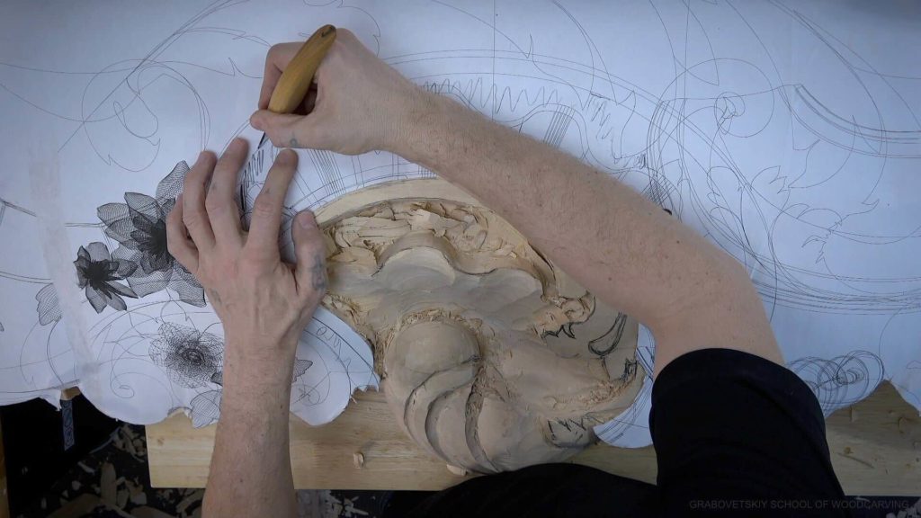 Wood Carving Course online - Carving Authentic Venice 15th Century room. It is all about being authentic to the original 15th-century wood carving. wood carving course wood carving courses decoy carving classes woodworking school cabinet making school wood carving supplies wood carving class wood carving school wood carving schools wood carving courses for beginners wood carving videos free wood carving lessons near me wood carving classes online wood carving schools wood carving workshops wood carving programs wood carving online shop Woodcarving, Wood Carving, Woodcarving School, School of Woodcarving, School of Wood Carving wood carving course wood carving courses decoy carving classes woodworking school cabinet making school wood carving supplies wood carving class wood carving school wood carving schools wood carving courses for beginners wood carving videos free wood carving lessons near me wood carving classes online wood carving schools wood carving workshops wood carving programs wood carving online shop https://www.instagram.com/woodcarvergrabovetskiy/ Design for Wood Carving is not the same as for Fine art or even Sculpture. Fine art is 2D World vs Sculpture and Wood carving is 3D world. Wood Carving is also a type of Sculpture. But if You compare a Clay Modeling and Wood Carving. Modeling clay is the art of ADDING ON and Wood Carving is an Art of DEDUCTION. And art of deduction is a little more complicating. You can deduct with Your Carving tool just a 1/16” too much and Your work is "gone with the wind”. To Design for wood carving We need to Think a little different. And the same questions should be always in our heads- What tools do I have and how I will carve what I am designing? How deep can my tool travel inside of my piece of wood and how it will turn. Design for Wood Carving is a science and it is based on a laws. During this Class we will discover some of the laws or Principles and answer a really important Design questions. The Law of Space. - How to emphasize parts of a Design - "The Big Idea" position in Space The Law of Main Movement - How to be "on the same page" with Human Brain. Baroque diagonal vs Sinister diagonal in Artistic Design. The Law of Armature- How to Structure over all Design and be “Kosher” (clean) in it. The Law of Golden Ratio - How to implement Fibonacci Sequence - the Art Secret for Pleasing Human eye The Law of Arabesque - How to implement Natural Flowing Movements in Design The Law of Rhythm in Design. How to apply what is known to Music world to Design for Wood Carving. Wood Carving Lessons Best Wood Carver in the World Wood Carving Master Classes Wood Carving Courses