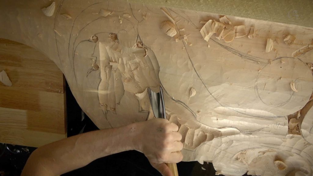 Wood Carving Course online - Carving Authentic Venice 15th Century room. It is all about being authentic to the original 15th-century wood carving. wood carving course wood carving courses decoy carving classes woodworking school cabinet making school wood carving supplies wood carving class wood carving school wood carving schools wood carving courses for beginners wood carving videos free wood carving lessons near me wood carving classes online wood carving schools wood carving workshops wood carving programs wood carving online shop Woodcarving, Wood Carving, Woodcarving School, School of Woodcarving, School of Wood Carving wood carving course wood carving courses decoy carving classes woodworking school cabinet making school wood carving supplies wood carving class wood carving school wood carving schools wood carving courses for beginners wood carving videos free wood carving lessons near me wood carving classes online wood carving schools wood carving workshops wood carving programs wood carving online shop https://www.instagram.com/woodcarvergrabovetskiy/ Design for Wood Carving is not the same as for Fine art or even Sculpture. Fine art is 2D World vs Sculpture and Wood carving is 3D world. Wood Carving is also a type of Sculpture. But if You compare a Clay Modeling and Wood Carving. Modeling clay is the art of ADDING ON and Wood Carving is an Art of DEDUCTION. And art of deduction is a little more complicating. You can deduct with Your Carving tool just a 1/16” too much and Your work is "gone with the wind”. To Design for wood carving We need to Think a little different. And the same questions should be always in our heads- What tools do I have and how I will carve what I am designing? How deep can my tool travel inside of my piece of wood and how it will turn. Design for Wood Carving is a science and it is based on a laws. During this Class we will discover some of the laws or Principles and answer a really important Design questions. The Law of Space. - How to emphasize parts of a Design - "The Big Idea" position in Space The Law of Main Movement - How to be "on the same page" with Human Brain. Baroque diagonal vs Sinister diagonal in Artistic Design. The Law of Armature- How to Structure over all Design and be “Kosher” (clean) in it. The Law of Golden Ratio - How to implement Fibonacci Sequence - the Art Secret for Pleasing Human eye The Law of Arabesque - How to implement Natural Flowing Movements in Design The Law of Rhythm in Design. How to apply what is known to Music world to Design for Wood Carving. Wood Carving Lessons Best Wood Carver in the World Wood Carving Master Classes Wood Carving Courses