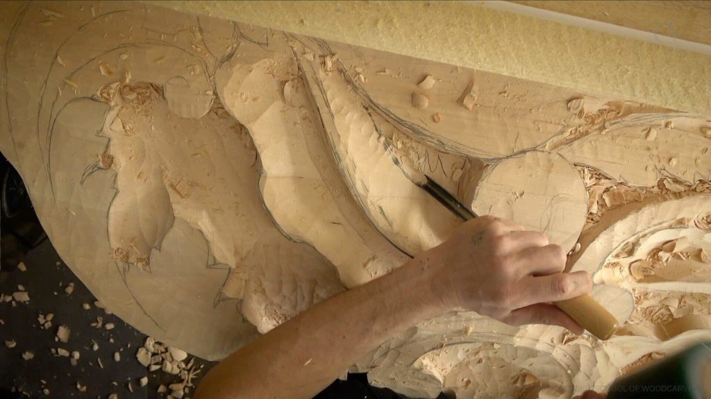 In this woodcarving lesson video, Alexander Grabovetskiy demonstrates the intricate Baroque style in Venetian overhead room sections, while teaching the art of traditional, classical wood carving techniques. Become a Wood Carving Expert with Alexander Grabovetskiy's Proven Techniques.Wood Carving Course online - Carving Authentic Venice 15th Century room. It is all about being authentic to the original 15th-century wood carving. wood carving course wood carving courses decoy carving classes woodworking school cabinet making school wood carving supplies wood carving class wood carving school wood carving schools wood carving courses for beginners wood carving videos free wood carving lessons near me wood carving classes online wood carving schools wood carving workshops wood carving programs wood carving online shop Woodcarving, Wood Carving, Woodcarving School, School of Woodcarving, School of Wood Carving wood carving course wood carving courses decoy carving classes woodworking school cabinet making school wood carving supplies wood carving class wood carving school wood carving schools wood carving courses for beginners wood carving videos free wood carving lessons near me wood carving classes online wood carving schools wood carving workshops wood carving programs wood carving online shop https://www.instagram.com/woodcarvergrabovetskiy/ Design for Wood Carving is not the same as for Fine art or even Sculpture. Fine art is 2D World vs Sculpture and Wood carving is 3D world. Wood Carving is also a type of Sculpture. But if You compare a Clay Modeling and Wood Carving. Modeling clay is the art of ADDING ON and Wood Carving is an Art of DEDUCTION. And art of deduction is a little more complicating. You can deduct with Your Carving tool just a 1/16” too much and Your work is "gone with the wind”. To Design for wood carving We need to Think a little different. And the same questions should be always in our heads- What tools do I have and how I will carve what I am designing? How deep can my tool travel inside of my piece of wood and how it will turn. Design for Wood Carving is a science and it is based on a laws. During this Class we will discover some of the laws or Principles and answer a really important Design questions. The Law of Space. - How to emphasize parts of a Design - "The Big Idea" position in Space The Law of Main Movement - How to be "on the same page" with Human Brain. Baroque diagonal vs Sinister diagonal in Artistic Design. The Law of Armature- How to Structure over all Design and be “Kosher” (clean) in it. The Law of Golden Ratio - How to implement Fibonacci Sequence - the Art Secret for Pleasing Human eye The Law of Arabesque - How to implement Natural Flowing Movements in Design The Law of Rhythm in Design. How to apply what is known to Music world to Design for Wood Carving. Wood Carving Lessons Best Wood Carver in the World Wood Carving Master Classes Wood Carving Courses