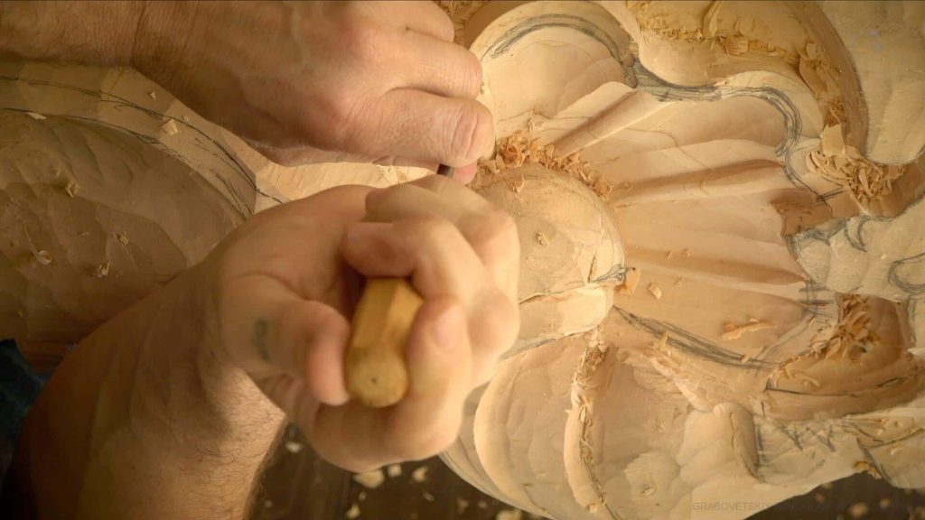 Wood Carving Course online - Carving Authentic Venice 15th Century room. It is all about being authentic to the original 15th-century wood carving. wood carving course wood carving courses decoy carving classes woodworking school cabinet making school wood carving supplies wood carving class wood carving school wood carving schools wood carving courses for beginners wood carving videos free wood carving lessons near me wood carving classes online wood carving schools wood carving workshops wood carving programs wood carving online shop Woodcarving, Wood Carving, Woodcarving School, School of Woodcarving, School of Wood Carving wood carving course wood carving courses decoy carving classes woodworking school cabinet making school wood carving supplies wood carving class wood carving school wood carving schools wood carving courses for beginners wood carving videos free wood carving lessons near me wood carving classes online wood carving schools wood carving workshops wood carving programs wood carving online shop https://www.instagram.com/woodcarvergrabovetskiy/ Design for Wood Carving is not the same as for Fine art or even Sculpture. Fine art is 2D World vs Sculpture and Wood carving is 3D world. Wood Carving is also a type of Sculpture. But if You compare a Clay Modeling and Wood Carving. Modeling clay is the art of ADDING ON and Wood Carving is an Art of DEDUCTION. And art of deduction is a little more complicating. You can deduct with Your Carving tool just a 1/16” too much and Your work is "gone with the wind”. To Design for wood carving We need to Think a little different. And the same questions should be always in our heads- What tools do I have and how I will carve what I am designing? How deep can my tool travel inside of my piece of wood and how it will turn. Design for Wood Carving is a science and it is based on a laws. During this Class we will discover some of the laws or Principles and answer a really important Design questions. The Law of Space. - How to emphasize parts of a Design - "The Big Idea" position in Space The Law of Main Movement - How to be "on the same page" with Human Brain. Baroque diagonal vs Sinister diagonal in Artistic Design. The Law of Armature- How to Structure over all Design and be “Kosher” (clean) in it. The Law of Golden Ratio - How to implement Fibonacci Sequence - the Art Secret for Pleasing Human eye The Law of Arabesque - How to implement Natural Flowing Movements in Design The Law of Rhythm in Design. How to apply what is known to Music world to Design for Wood Carving. Wood Carving Lessons Best Wood Carver in the World Wood Carving Master Classes Wood Carving Courses