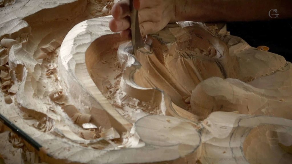 Wood Carving Course online - Carving Authentic Venice 15th Century room. It is all about being authentic to the original 15th-century wood carving. wood carving course wood carving courses decoy carving classes woodworking school cabinet making school wood carving supplies wood carving class wood carving school wood carving schools wood carving courses for beginners wood carving videos free wood carving lessons near me wood carving classes online wood carving schools wood carving workshops wood carving programs wood carving online shop Woodcarving, Wood Carving, Woodcarving School, School of Woodcarving, School of Wood Carving wood carving course wood carving courses decoy carving classes woodworking school cabinet making school wood carving supplies wood carving class wood carving school wood carving schools wood carving courses for beginners wood carving videos free wood carving lessons near me wood carving classes online wood carving schools wood carving workshops wood carving programs wood carving online shop https://www.instagram.com/woodcarvergrabovetskiy/ Design for Wood Carving is not the same as for Fine art or even Sculpture. Fine art is 2D World vs Sculpture and Wood carving is 3D world. Wood Carving is also a type of Sculpture. But if You compare a Clay Modeling and Wood Carving. Modeling clay is the art of ADDING ON and Wood Carving is an Art of DEDUCTION. And art of deduction is a little more complicating. You can deduct with Your Carving tool just a 1/16” too much and Your work is "gone with the wind”. To Design for wood carving We need to Think a little different. And the same questions should be always in our heads- What tools do I have and how I will carve what I am designing? How deep can my tool travel inside of my piece of wood and how it will turn. Design for Wood Carving is a science and it is based on a laws. During this Class we will discover some of the laws or Principles and answer a really important Design questions. The Law of Space. - How to emphasize parts of a Design - "The Big Idea" position in Space The Law of Main Movement - How to be "on the same page" with Human Brain. Baroque diagonal vs Sinister diagonal in Artistic Design. The Law of Armature- How to Structure over all Design and be “Kosher” (clean) in it. The Law of Golden Ratio - How to implement Fibonacci Sequence - the Art Secret for Pleasing Human eye The Law of Arabesque - How to implement Natural Flowing Movements in Design The Law of Rhythm in Design. How to apply what is known to Music world to Design for Wood Carving. Wood Carving Lessons Best Wood Carver in the World Wood Carving Master Classes Wood Carving Courses