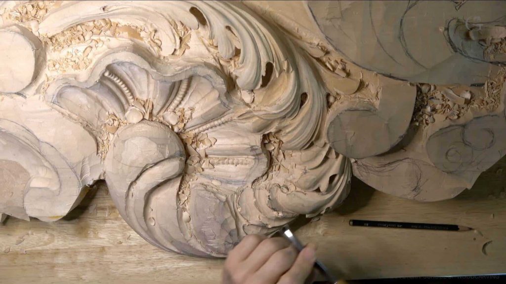 Wood Carving Course online - Carving Authentic Venice 15th Century room. It is all about being authentic to the original 15th-century wood carving. wood carving course wood carving courses decoy carving classes woodworking school cabinet making school wood carving supplies wood carving class wood carving school wood carving schools wood carving courses for beginners wood carving videos free wood carving lessons near me wood carving classes online wood carving schools wood carving workshops wood carving programs wood carving online shop Woodcarving, Wood Carving, Woodcarving School, School of Woodcarving, School of Wood Carving wood carving course wood carving courses decoy carving classes woodworking school cabinet making school wood carving supplies wood carving class wood carving school wood carving schools wood carving courses for beginners wood carving videos free wood carving lessons near me wood carving classes online wood carving schools wood carving workshops wood carving programs wood carving online shop https://www.instagram.com/woodcarvergrabovetskiy/ Design for Wood Carving is not the same as for Fine art or even Sculpture. Fine art is 2D World vs Sculpture and Wood carving is 3D world. Wood Carving is also a type of Sculpture. But if You compare a Clay Modeling and Wood Carving. Modeling clay is the art of ADDING ON and Wood Carving is an Art of DEDUCTION. And art of deduction is a little more complicating. You can deduct with Your Carving tool just a 1/16” too much and Your work is "gone with the wind”. To Design for wood carving We need to Think a little different. And the same questions should be always in our heads- What tools do I have and how I will carve what I am designing? How deep can my tool travel inside of my piece of wood and how it will turn. Design for Wood Carving is a science and it is based on a laws. During this Class we will discover some of the laws or Principles and answer a really important Design questions. The Law of Space. - How to emphasize parts of a Design - "The Big Idea" position in Space The Law of Main Movement - How to be "on the same page" with Human Brain. Baroque diagonal vs Sinister diagonal in Artistic Design. The Law of Armature- How to Structure over all Design and be “Kosher” (clean) in it. The Law of Golden Ratio - How to implement Fibonacci Sequence - the Art Secret for Pleasing Human eye The Law of Arabesque - How to implement Natural Flowing Movements in Design The Law of Rhythm in Design. How to apply what is known to Music world to Design for Wood Carving. Wood Carving Lessons Best Wood Carver in the World Wood Carving Master Classes Wood Carving Courses