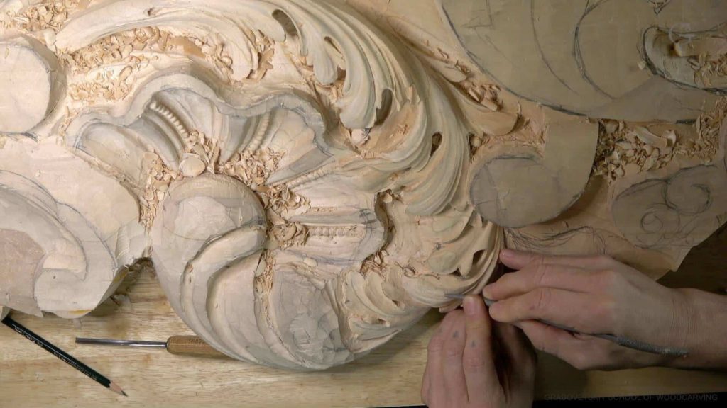 Wood Carving Course online - Carving Authentic Venice 15th Century room. It is all about being authentic to the original 15th-century wood carving. wood carving course wood carving courses decoy carving classes woodworking school cabinet making school wood carving supplies wood carving class wood carving school wood carving schools wood carving courses for beginners wood carving videos free wood carving lessons near me wood carving classes online wood carving schools wood carving workshops wood carving programs wood carving online shop Woodcarving, Wood Carving, Woodcarving School, School of Woodcarving, School of Wood Carving wood carving course wood carving courses decoy carving classes woodworking school cabinet making school wood carving supplies wood carving class wood carving school wood carving schools wood carving courses for beginners wood carving videos free wood carving lessons near me wood carving classes online wood carving schools wood carving workshops wood carving programs wood carving online shop https://www.instagram.com/woodcarvergrabovetskiy/ Design for Wood Carving is not the same as for Fine art or even Sculpture. Fine art is 2D World vs Sculpture and Wood carving is 3D world. Wood Carving is also a type of Sculpture. But if You compare a Clay Modeling and Wood Carving. Modeling clay is the art of ADDING ON and Wood Carving is an Art of DEDUCTION. And art of deduction is a little more complicating. You can deduct with Your Carving tool just a 1/16” too much and Your work is "gone with the wind”. To Design for wood carving We need to Think a little different. And the same questions should be always in our heads- What tools do I have and how I will carve what I am designing? How deep can my tool travel inside of my piece of wood and how it will turn. Design for Wood Carving is a science and it is based on a laws. During this Class we will discover some of the laws or Principles and answer a really important Design questions. The Law of Space. - How to emphasize parts of a Design - "The Big Idea" position in Space The Law of Main Movement - How to be "on the same page" with Human Brain. Baroque diagonal vs Sinister diagonal in Artistic Design. The Law of Armature- How to Structure over all Design and be “Kosher” (clean) in it. The Law of Golden Ratio - How to implement Fibonacci Sequence - the Art Secret for Pleasing Human eye The Law of Arabesque - How to implement Natural Flowing Movements in Design The Law of Rhythm in Design. How to apply what is known to Music world to Design for Wood Carving. Wood Carving Lessons Best Wood Carver in the World Wood Carving Master Classes Wood Carving Courses