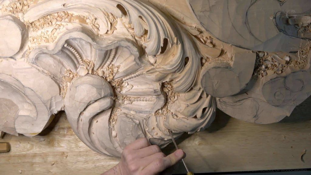 Wood Carving Course online - Carving Authentic Venice 15th Century room. It is all about being authentic to the original 15th-century wood carving. wood carving course wood carving courses decoy carving classes woodworking school cabinet making school wood carving supplies wood carving class wood carving school wood carving schools wood carving courses for beginners wood carving videos free wood carving lessons near me wood carving classes online wood carving schools wood carving workshops wood carving programs wood carving online shop Woodcarving, Wood Carving, Woodcarving School, School of Woodcarving, School of Wood Carving wood carving course wood carving courses decoy carving classes woodworking school cabinet making school wood carving supplies wood carving class wood carving school wood carving schools wood carving courses for beginners wood carving videos free wood carving lessons near me wood carving classes online wood carving schools wood carving workshops wood carving programs wood carving online shop https://www.instagram.com/woodcarvergrabovetskiy/ Design for Wood Carving is not the same as for Fine art or even Sculpture. Fine art is 2D World vs Sculpture and Wood carving is 3D world. Wood Carving is also a type of Sculpture. But if You compare a Clay Modeling and Wood Carving. Modeling clay is the art of ADDING ON and Wood Carving is an Art of DEDUCTION. And art of deduction is a little more complicating. You can deduct with Your Carving tool just a 1/16” too much and Your work is "gone with the wind”. To Design for wood carving We need to Think a little different. And the same questions should be always in our heads- What tools do I have and how I will carve what I am designing? How deep can my tool travel inside of my piece of wood and how it will turn. Design for Wood Carving is a science and it is based on a laws. During this Class we will discover some of the laws or Principles and answer a really important Design questions. The Law of Space. - How to emphasize parts of a Design - "The Big Idea" position in Space The Law of Main Movement - How to be "on the same page" with Human Brain. Baroque diagonal vs Sinister diagonal in Artistic Design. The Law of Armature- How to Structure over all Design and be “Kosher” (clean) in it. The Law of Golden Ratio - How to implement Fibonacci Sequence - the Art Secret for Pleasing Human eye The Law of Arabesque - How to implement Natural Flowing Movements in Design The Law of Rhythm in Design. How to apply what is known to Music world to Design for Wood Carving. Wood Carving Lessons Best Wood Carver in the World Wood Carving Master Classes Wood Carving Courses