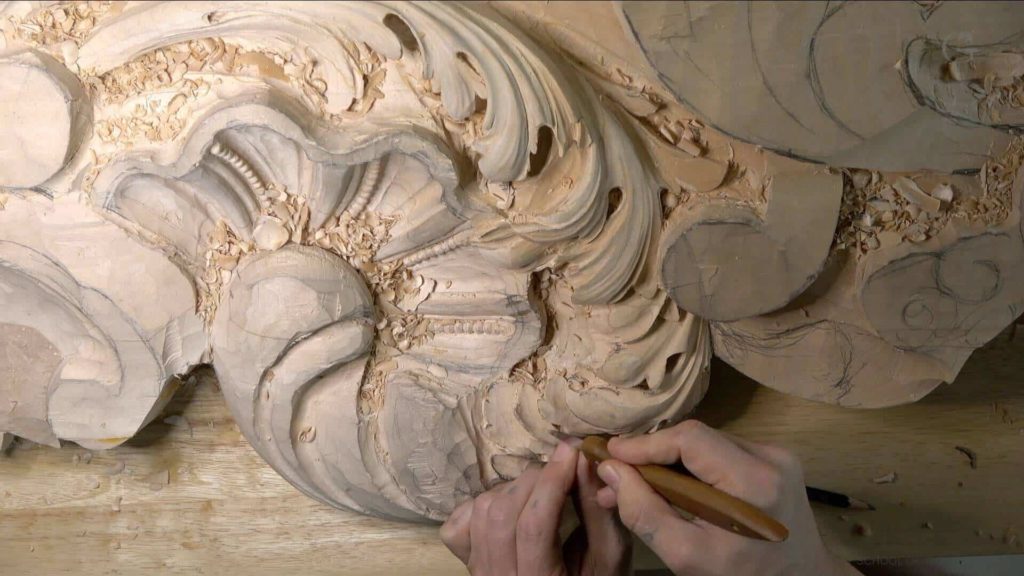 Wood Carving Course online - Carving Authentic Venice 15th Century room. It is all about being authentic to the original 15th-century wood carving. wood carving course wood carving courses decoy carving classes woodworking school cabinet making school wood carving supplies wood carving class wood carving school wood carving schools wood carving courses for beginners wood carving videos free wood carving lessons near me wood carving classes online wood carving schools wood carving workshops wood carving programs wood carving online shop Woodcarving, Wood Carving, Woodcarving School, School of Woodcarving, School of Wood Carving wood carving course wood carving courses decoy carving classes woodworking school cabinet making school wood carving supplies wood carving class wood carving school wood carving schools wood carving courses for beginners wood carving videos free wood carving lessons near me wood carving classes online wood carving schools wood carving workshops wood carving programs wood carving online shop https://www.instagram.com/woodcarvergrabovetskiy/ Design for Wood Carving is not the same as for Fine art or even Sculpture. Fine art is 2D World vs Sculpture and Wood carving is 3D world. Wood Carving is also a type of Sculpture. But if You compare a Clay Modeling and Wood Carving. Modeling clay is the art of ADDING ON and Wood Carving is an Art of DEDUCTION. And art of deduction is a little more complicating. You can deduct with Your Carving tool just a 1/16” too much and Your work is "gone with the wind”. To Design for wood carving We need to Think a little different. And the same questions should be always in our heads- What tools do I have and how I will carve what I am designing? How deep can my tool travel inside of my piece of wood and how it will turn. Design for Wood Carving is a science and it is based on a laws. During this Class we will discover some of the laws or Principles and answer a really important Design questions. The Law of Space. - How to emphasize parts of a Design - "The Big Idea" position in Space The Law of Main Movement - How to be "on the same page" with Human Brain. Baroque diagonal vs Sinister diagonal in Artistic Design. The Law of Armature- How to Structure over all Design and be “Kosher” (clean) in it. The Law of Golden Ratio - How to implement Fibonacci Sequence - the Art Secret for Pleasing Human eye The Law of Arabesque - How to implement Natural Flowing Movements in Design The Law of Rhythm in Design. How to apply what is known to Music world to Design for Wood Carving. Wood Carving Lessons Best Wood Carver in the World Wood Carving Master Classes Wood Carving Courses