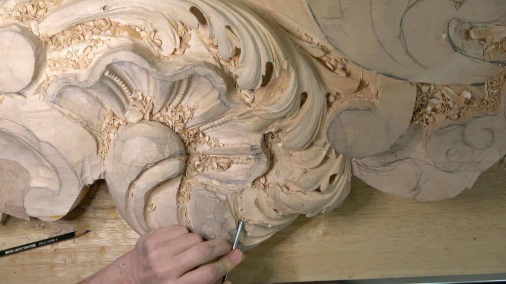 Wood Carving Course online - Carving Authentic Venice 15th Century room. It is all about being authentic to the original 15th-century wood carving. wood carving course wood carving courses decoy carving classes woodworking school cabinet making school wood carving supplies wood carving class wood carving school wood carving schools wood carving courses for beginners wood carving videos free wood carving lessons near me wood carving classes online wood carving schools wood carving workshops wood carving programs wood carving online shop Woodcarving, Wood Carving, Woodcarving School, School of Woodcarving, School of Wood Carving wood carving course wood carving courses decoy carving classes woodworking school cabinet making school wood carving supplies wood carving class wood carving school wood carving schools wood carving courses for beginners wood carving videos free wood carving lessons near me wood carving classes online wood carving schools wood carving workshops wood carving programs wood carving online shop https://www.instagram.com/woodcarvergrabovetskiy/ Design for Wood Carving is not the same as for Fine art or even Sculpture. Fine art is 2D World vs Sculpture and Wood carving is 3D world. Wood Carving is also a type of Sculpture. But if You compare a Clay Modeling and Wood Carving. Modeling clay is the art of ADDING ON and Wood Carving is an Art of DEDUCTION. And art of deduction is a little more complicating. You can deduct with Your Carving tool just a 1/16” too much and Your work is "gone with the wind”. To Design for wood carving We need to Think a little different. And the same questions should be always in our heads- What tools do I have and how I will carve what I am designing? How deep can my tool travel inside of my piece of wood and how it will turn. Design for Wood Carving is a science and it is based on a laws. During this Class we will discover some of the laws or Principles and answer a really important Design questions. The Law of Space. - How to emphasize parts of a Design - "The Big Idea" position in Space The Law of Main Movement - How to be "on the same page" with Human Brain. Baroque diagonal vs Sinister diagonal in Artistic Design. The Law of Armature- How to Structure over all Design and be “Kosher” (clean) in it. The Law of Golden Ratio - How to implement Fibonacci Sequence - the Art Secret for Pleasing Human eye The Law of Arabesque - How to implement Natural Flowing Movements in Design The Law of Rhythm in Design. How to apply what is known to Music world to Design for Wood Carving. Wood Carving Lessons Best Wood Carver in the World Wood Carving Master Classes Wood Carving Courses