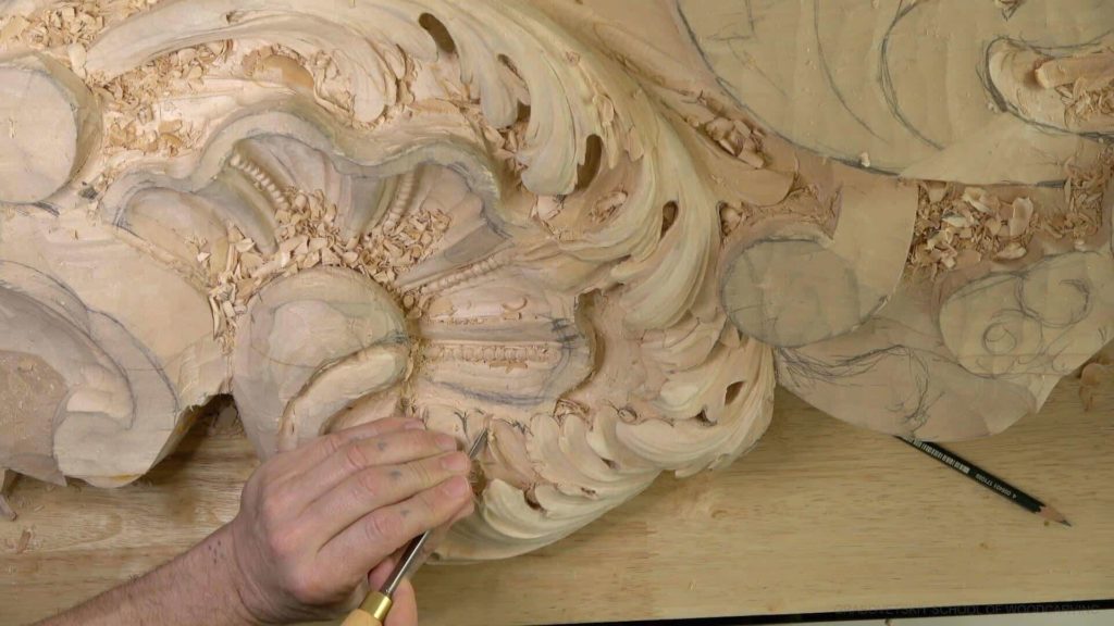 Wood Carving Course online - Carving Authentic Venice 15th Century room. It is all about being authentic to the original 15th-century wood carving. wood carving course wood carving courses decoy carving classes woodworking school cabinet making school wood carving supplies wood carving class wood carving school wood carving schools wood carving courses for beginners wood carving videos free wood carving lessons near me wood carving classes online wood carving schools wood carving workshops wood carving programs wood carving online shop Woodcarving, Wood Carving, Woodcarving School, School of Woodcarving, School of Wood Carving wood carving course wood carving courses decoy carving classes woodworking school cabinet making school wood carving supplies wood carving class wood carving school wood carving schools wood carving courses for beginners wood carving videos free wood carving lessons near me wood carving classes online wood carving schools wood carving workshops wood carving programs wood carving online shop https://www.instagram.com/woodcarvergrabovetskiy/ Design for Wood Carving is not the same as for Fine art or even Sculpture. Fine art is 2D World vs Sculpture and Wood carving is 3D world. Wood Carving is also a type of Sculpture. But if You compare a Clay Modeling and Wood Carving. Modeling clay is the art of ADDING ON and Wood Carving is an Art of DEDUCTION. And art of deduction is a little more complicating. You can deduct with Your Carving tool just a 1/16” too much and Your work is "gone with the wind”. To Design for wood carving We need to Think a little different. And the same questions should be always in our heads- What tools do I have and how I will carve what I am designing? How deep can my tool travel inside of my piece of wood and how it will turn. Design for Wood Carving is a science and it is based on a laws. During this Class we will discover some of the laws or Principles and answer a really important Design questions. The Law of Space. - How to emphasize parts of a Design - "The Big Idea" position in Space The Law of Main Movement - How to be "on the same page" with Human Brain. Baroque diagonal vs Sinister diagonal in Artistic Design. The Law of Armature- How to Structure over all Design and be “Kosher” (clean) in it. The Law of Golden Ratio - How to implement Fibonacci Sequence - the Art Secret for Pleasing Human eye The Law of Arabesque - How to implement Natural Flowing Movements in Design The Law of Rhythm in Design. How to apply what is known to Music world to Design for Wood Carving. Wood Carving Lessons Best Wood Carver in the World Wood Carving Master Classes Wood Carving Courses