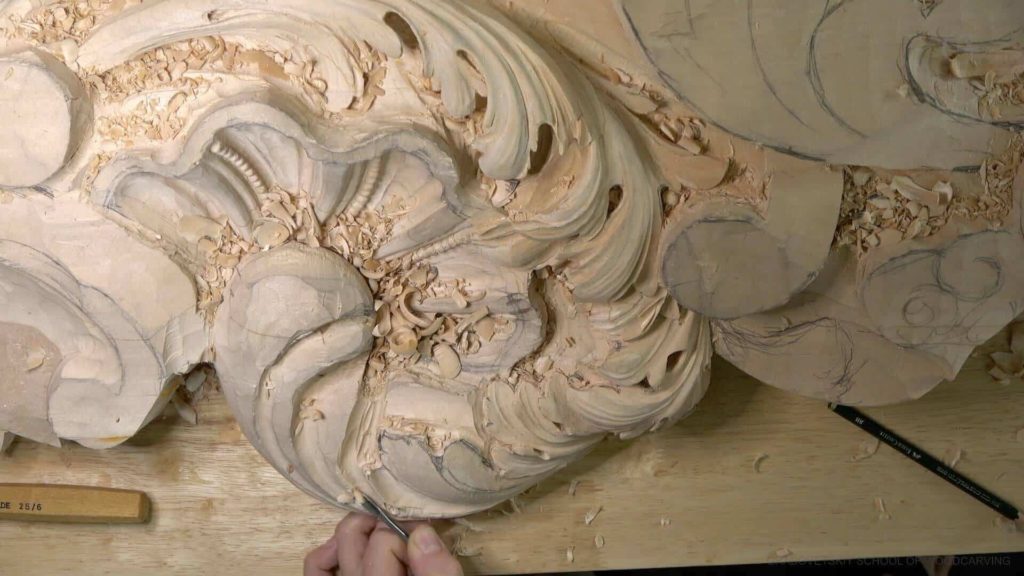 Wood Carving Course online - Carving Authentic Venice 15th Century room. It is all about being authentic to the original 15th-century wood carving. wood carving course wood carving courses decoy carving classes woodworking school cabinet making school wood carving supplies wood carving class wood carving school wood carving schools wood carving courses for beginners wood carving videos free wood carving lessons near me wood carving classes online wood carving schools wood carving workshops wood carving programs wood carving online shop Woodcarving, Wood Carving, Woodcarving School, School of Woodcarving, School of Wood Carving wood carving course wood carving courses decoy carving classes woodworking school cabinet making school wood carving supplies wood carving class wood carving school wood carving schools wood carving courses for beginners wood carving videos free wood carving lessons near me wood carving classes online wood carving schools wood carving workshops wood carving programs wood carving online shop https://www.instagram.com/woodcarvergrabovetskiy/ Design for Wood Carving is not the same as for Fine art or even Sculpture. Fine art is 2D World vs Sculpture and Wood carving is 3D world. Wood Carving is also a type of Sculpture. But if You compare a Clay Modeling and Wood Carving. Modeling clay is the art of ADDING ON and Wood Carving is an Art of DEDUCTION. And art of deduction is a little more complicating. You can deduct with Your Carving tool just a 1/16” too much and Your work is "gone with the wind”. To Design for wood carving We need to Think a little different. And the same questions should be always in our heads- What tools do I have and how I will carve what I am designing? How deep can my tool travel inside of my piece of wood and how it will turn. Design for Wood Carving is a science and it is based on a laws. During this Class we will discover some of the laws or Principles and answer a really important Design questions. The Law of Space. - How to emphasize parts of a Design - "The Big Idea" position in Space The Law of Main Movement - How to be "on the same page" with Human Brain. Baroque diagonal vs Sinister diagonal in Artistic Design. The Law of Armature- How to Structure over all Design and be “Kosher” (clean) in it. The Law of Golden Ratio - How to implement Fibonacci Sequence - the Art Secret for Pleasing Human eye The Law of Arabesque - How to implement Natural Flowing Movements in Design The Law of Rhythm in Design. How to apply what is known to Music world to Design for Wood Carving. Wood Carving Lessons Best Wood Carver in the World Wood Carving Master Classes Wood Carving Courses
