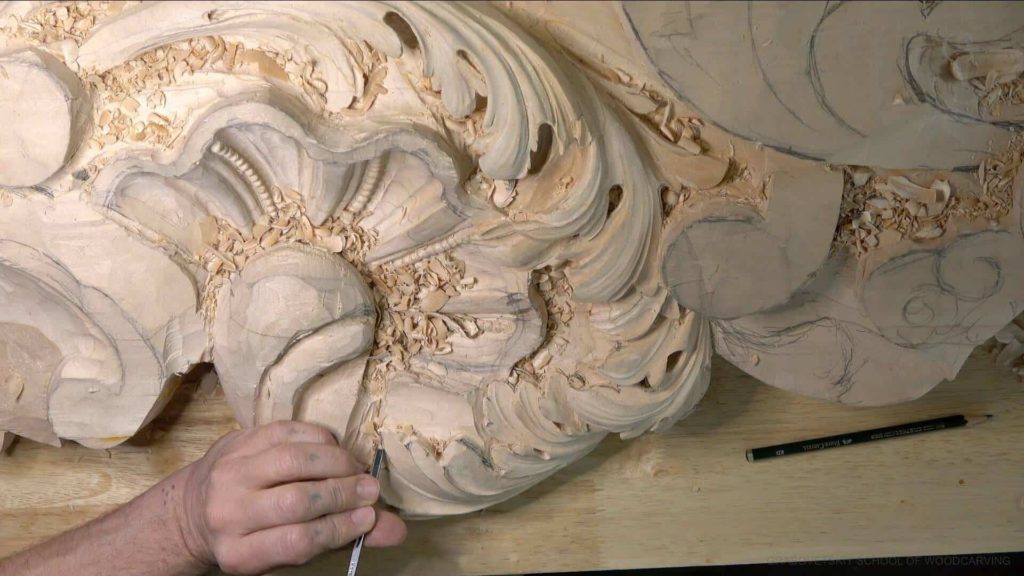 Wood Carving Course online - Carving Authentic Venice 15th Century room. It is all about being authentic to the original 15th-century wood carving. wood carving course wood carving courses decoy carving classes woodworking school cabinet making school wood carving supplies wood carving class wood carving school wood carving schools wood carving courses for beginners wood carving videos free wood carving lessons near me wood carving classes online wood carving schools wood carving workshops wood carving programs wood carving online shop Woodcarving, Wood Carving, Woodcarving School, School of Woodcarving, School of Wood Carving wood carving course wood carving courses decoy carving classes woodworking school cabinet making school wood carving supplies wood carving class wood carving school wood carving schools wood carving courses for beginners wood carving videos free wood carving lessons near me wood carving classes online wood carving schools wood carving workshops wood carving programs wood carving online shop https://www.instagram.com/woodcarvergrabovetskiy/ Design for Wood Carving is not the same as for Fine art or even Sculpture. Fine art is 2D World vs Sculpture and Wood carving is 3D world. Wood Carving is also a type of Sculpture. But if You compare a Clay Modeling and Wood Carving. Modeling clay is the art of ADDING ON and Wood Carving is an Art of DEDUCTION. And art of deduction is a little more complicating. You can deduct with Your Carving tool just a 1/16” too much and Your work is "gone with the wind”. To Design for wood carving We need to Think a little different. And the same questions should be always in our heads- What tools do I have and how I will carve what I am designing? How deep can my tool travel inside of my piece of wood and how it will turn. Design for Wood Carving is a science and it is based on a laws. During this Class we will discover some of the laws or Principles and answer a really important Design questions. The Law of Space. - How to emphasize parts of a Design - "The Big Idea" position in Space The Law of Main Movement - How to be "on the same page" with Human Brain. Baroque diagonal vs Sinister diagonal in Artistic Design. The Law of Armature- How to Structure over all Design and be “Kosher” (clean) in it. The Law of Golden Ratio - How to implement Fibonacci Sequence - the Art Secret for Pleasing Human eye The Law of Arabesque - How to implement Natural Flowing Movements in Design The Law of Rhythm in Design. How to apply what is known to Music world to Design for Wood Carving. Wood Carving Lessons Best Wood Carver in the World Wood Carving Master Classes Wood Carving Courses