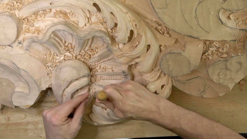 Wood Carving Course online - Carving Authentic Venice 15th Century room. It is all about being authentic to the original 15th-century wood carving. wood carving course wood carving courses decoy carving classes woodworking school cabinet making school wood carving supplies wood carving class wood carving school wood carving schools wood carving courses for beginners wood carving videos free wood carving lessons near me wood carving classes online wood carving schools wood carving workshops wood carving programs wood carving online shop Woodcarving, Wood Carving, Woodcarving School, School of Woodcarving, School of Wood Carving wood carving course wood carving courses decoy carving classes woodworking school cabinet making school wood carving supplies wood carving class wood carving school wood carving schools wood carving courses for beginners wood carving videos free wood carving lessons near me wood carving classes online wood carving schools wood carving workshops wood carving programs wood carving online shop https://www.instagram.com/woodcarvergrabovetskiy/ Design for Wood Carving is not the same as for Fine art or even Sculpture. Fine art is 2D World vs Sculpture and Wood carving is 3D world. Wood Carving is also a type of Sculpture. But if You compare a Clay Modeling and Wood Carving. Modeling clay is the art of ADDING ON and Wood Carving is an Art of DEDUCTION. And art of deduction is a little more complicating. You can deduct with Your Carving tool just a 1/16” too much and Your work is "gone with the wind”. To Design for wood carving We need to Think a little different. And the same questions should be always in our heads- What tools do I have and how I will carve what I am designing? How deep can my tool travel inside of my piece of wood and how it will turn. Design for Wood Carving is a science and it is based on a laws. During this Class we will discover some of the laws or Principles and answer a really important Design questions. The Law of Space. - How to emphasize parts of a Design - "The Big Idea" position in Space The Law of Main Movement - How to be "on the same page" with Human Brain. Baroque diagonal vs Sinister diagonal in Artistic Design. The Law of Armature- How to Structure over all Design and be “Kosher” (clean) in it. The Law of Golden Ratio - How to implement Fibonacci Sequence - the Art Secret for Pleasing Human eye The Law of Arabesque - How to implement Natural Flowing Movements in Design The Law of Rhythm in Design. How to apply what is known to Music world to Design for Wood Carving. Wood Carving Lessons Best Wood Carver in the World Wood Carving Master Classes Wood Carving Courses