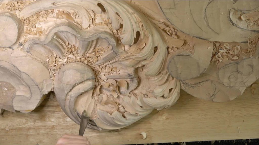 Wood Carving Course online - Carving Authentic Venice 15th Century room. It is all about being authentic to the original 15th-century wood carving. wood carving course wood carving courses decoy carving classes woodworking school cabinet making school wood carving supplies wood carving class wood carving school wood carving schools wood carving courses for beginners wood carving videos free wood carving lessons near me wood carving classes online wood carving schools wood carving workshops wood carving programs wood carving online shop Woodcarving, Wood Carving, Woodcarving School, School of Woodcarving, School of Wood Carving wood carving course wood carving courses decoy carving classes woodworking school cabinet making school wood carving supplies wood carving class wood carving school wood carving schools wood carving courses for beginners wood carving videos free wood carving lessons near me wood carving classes online wood carving schools wood carving workshops wood carving programs wood carving online shop https://www.instagram.com/woodcarvergrabovetskiy/ Design for Wood Carving is not the same as for Fine art or even Sculpture. Fine art is 2D World vs Sculpture and Wood carving is 3D world. Wood Carving is also a type of Sculpture. But if You compare a Clay Modeling and Wood Carving. Modeling clay is the art of ADDING ON and Wood Carving is an Art of DEDUCTION. And art of deduction is a little more complicating. You can deduct with Your Carving tool just a 1/16” too much and Your work is "gone with the wind”. To Design for wood carving We need to Think a little different. And the same questions should be always in our heads- What tools do I have and how I will carve what I am designing? How deep can my tool travel inside of my piece of wood and how it will turn. Design for Wood Carving is a science and it is based on a laws. During this Class we will discover some of the laws or Principles and answer a really important Design questions. The Law of Space. - How to emphasize parts of a Design - "The Big Idea" position in Space The Law of Main Movement - How to be "on the same page" with Human Brain. Baroque diagonal vs Sinister diagonal in Artistic Design. The Law of Armature- How to Structure over all Design and be “Kosher” (clean) in it. The Law of Golden Ratio - How to implement Fibonacci Sequence - the Art Secret for Pleasing Human eye The Law of Arabesque - How to implement Natural Flowing Movements in Design The Law of Rhythm in Design. How to apply what is known to Music world to Design for Wood Carving. Wood Carving Lessons Best Wood Carver in the World Wood Carving Master Classes Wood Carving Courses
