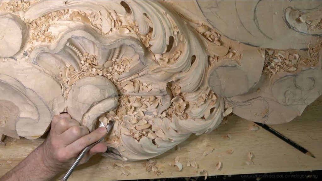 Wood Carving Course online - Carving Authentic Venice 15th Century room. It is all about being authentic to the original 15th-century wood carving. wood carving course wood carving courses decoy carving classes woodworking school cabinet making school wood carving supplies wood carving class wood carving school wood carving schools wood carving courses for beginners wood carving videos free wood carving lessons near me wood carving classes online wood carving schools wood carving workshops wood carving programs wood carving online shop Woodcarving, Wood Carving, Woodcarving School, School of Woodcarving, School of Wood Carving wood carving course wood carving courses decoy carving classes woodworking school cabinet making school wood carving supplies wood carving class wood carving school wood carving schools wood carving courses for beginners wood carving videos free wood carving lessons near me wood carving classes online wood carving schools wood carving workshops wood carving programs wood carving online shop https://www.instagram.com/woodcarvergrabovetskiy/ Design for Wood Carving is not the same as for Fine art or even Sculpture. Fine art is 2D World vs Sculpture and Wood carving is 3D world. Wood Carving is also a type of Sculpture. But if You compare a Clay Modeling and Wood Carving. Modeling clay is the art of ADDING ON and Wood Carving is an Art of DEDUCTION. And art of deduction is a little more complicating. You can deduct with Your Carving tool just a 1/16” too much and Your work is "gone with the wind”. To Design for wood carving We need to Think a little different. And the same questions should be always in our heads- What tools do I have and how I will carve what I am designing? How deep can my tool travel inside of my piece of wood and how it will turn. Design for Wood Carving is a science and it is based on a laws. During this Class we will discover some of the laws or Principles and answer a really important Design questions. The Law of Space. - How to emphasize parts of a Design - "The Big Idea" position in Space The Law of Main Movement - How to be "on the same page" with Human Brain. Baroque diagonal vs Sinister diagonal in Artistic Design. The Law of Armature- How to Structure over all Design and be “Kosher” (clean) in it. The Law of Golden Ratio - How to implement Fibonacci Sequence - the Art Secret for Pleasing Human eye The Law of Arabesque - How to implement Natural Flowing Movements in Design The Law of Rhythm in Design. How to apply what is known to Music world to Design for Wood Carving. Wood Carving Lessons Best Wood Carver in the World Wood Carving Master Classes Wood Carving Courses