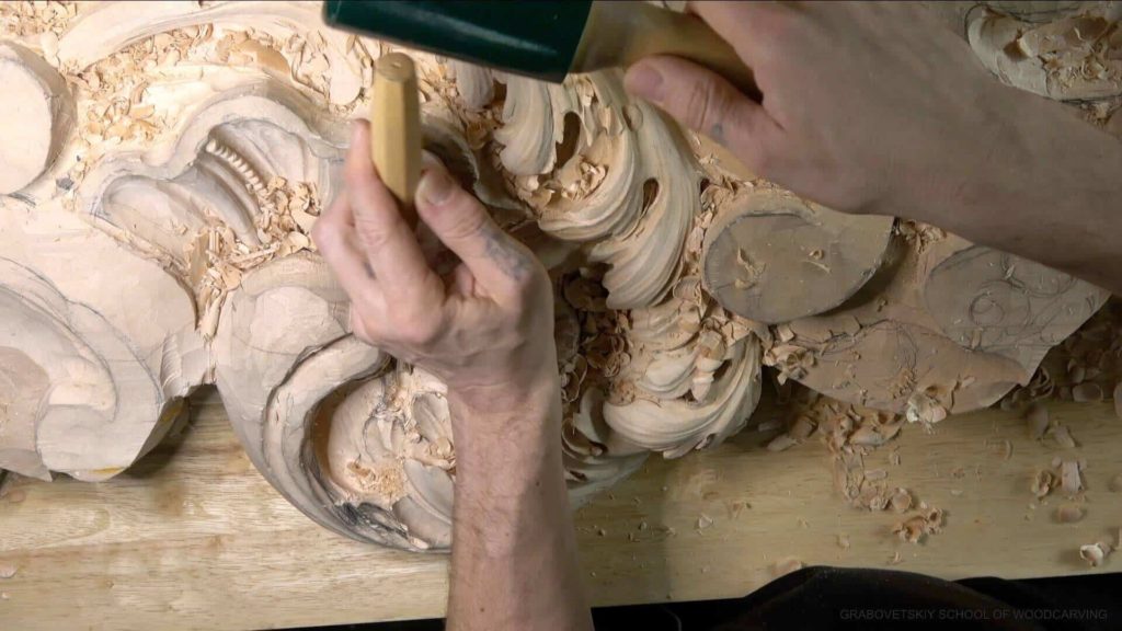 Wood Carving Course online - Carving Authentic Venice 15th Century room. It is all about being authentic to the original 15th-century wood carving. wood carving course wood carving courses decoy carving classes woodworking school cabinet making school wood carving supplies wood carving class wood carving school wood carving schools wood carving courses for beginners wood carving videos free wood carving lessons near me wood carving classes online wood carving schools wood carving workshops wood carving programs wood carving online shop Woodcarving, Wood Carving, Woodcarving School, School of Woodcarving, School of Wood Carving wood carving course wood carving courses decoy carving classes woodworking school cabinet making school wood carving supplies wood carving class wood carving school wood carving schools wood carving courses for beginners wood carving videos free wood carving lessons near me wood carving classes online wood carving schools wood carving workshops wood carving programs wood carving online shop https://www.instagram.com/woodcarvergrabovetskiy/ Design for Wood Carving is not the same as for Fine art or even Sculpture. Fine art is 2D World vs Sculpture and Wood carving is 3D world. Wood Carving is also a type of Sculpture. But if You compare a Clay Modeling and Wood Carving. Modeling clay is the art of ADDING ON and Wood Carving is an Art of DEDUCTION. And art of deduction is a little more complicating. You can deduct with Your Carving tool just a 1/16” too much and Your work is "gone with the wind”. To Design for wood carving We need to Think a little different. And the same questions should be always in our heads- What tools do I have and how I will carve what I am designing? How deep can my tool travel inside of my piece of wood and how it will turn. Design for Wood Carving is a science and it is based on a laws. During this Class we will discover some of the laws or Principles and answer a really important Design questions. The Law of Space. - How to emphasize parts of a Design - "The Big Idea" position in Space The Law of Main Movement - How to be "on the same page" with Human Brain. Baroque diagonal vs Sinister diagonal in Artistic Design. The Law of Armature- How to Structure over all Design and be “Kosher” (clean) in it. The Law of Golden Ratio - How to implement Fibonacci Sequence - the Art Secret for Pleasing Human eye The Law of Arabesque - How to implement Natural Flowing Movements in Design The Law of Rhythm in Design. How to apply what is known to Music world to Design for Wood Carving. Wood Carving Lessons Best Wood Carver in the World Wood Carving Master Classes Wood Carving Courses