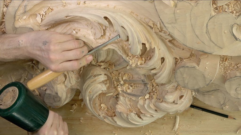 Wood Carving course Venetian inspired room