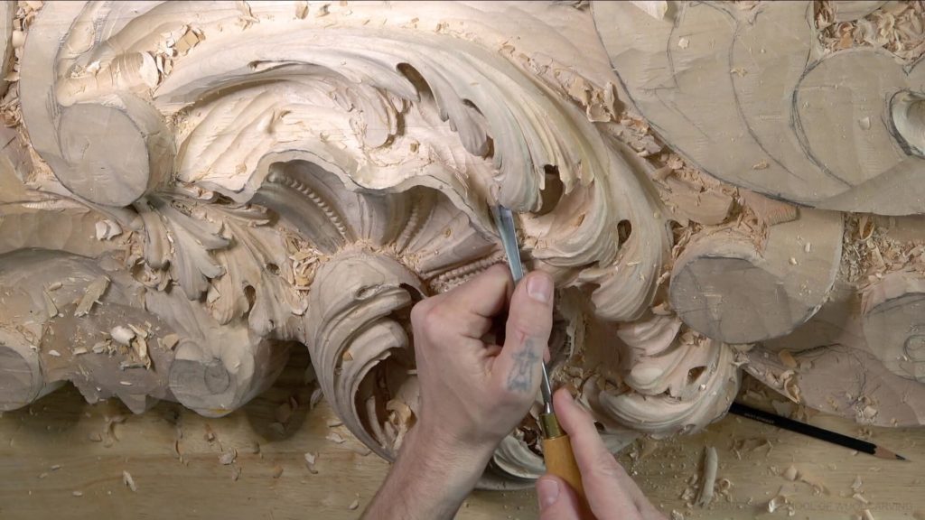 Wood Carving course Venetian inspired room