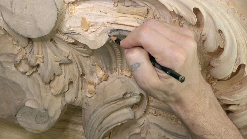 Wood Carving course Venetian inspired room