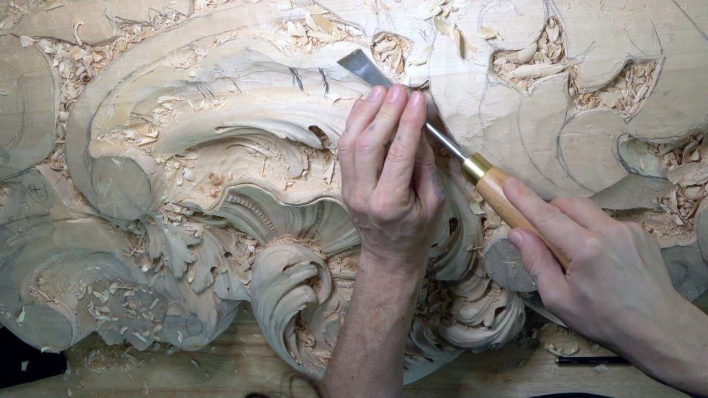 Wood Carving course Venetian inspired room