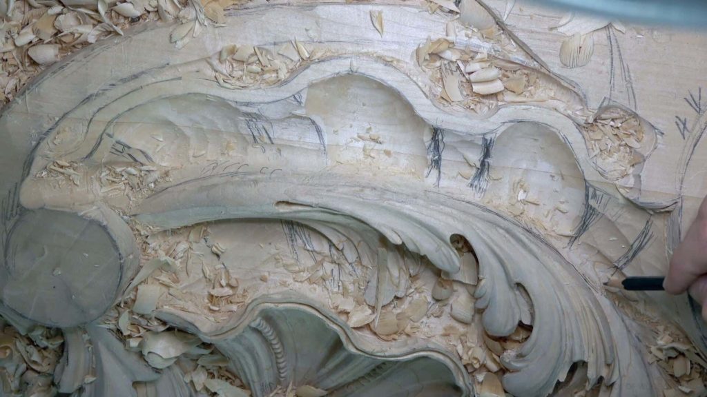 Wood Carving course Venetian inspired room