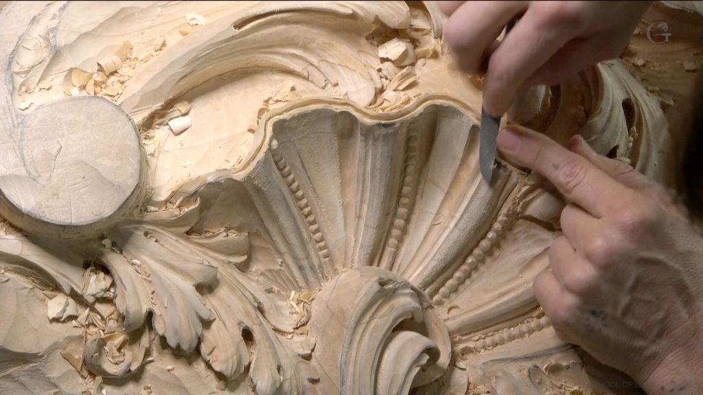 Wood Carving course Venetian inspired room
