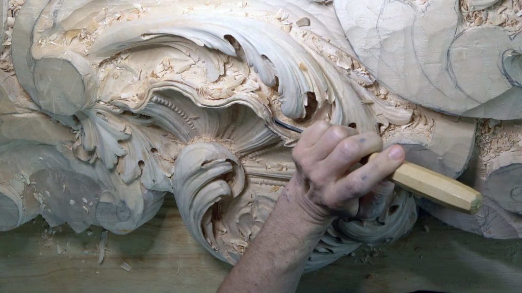 Wood Carving course Venetian inspired room