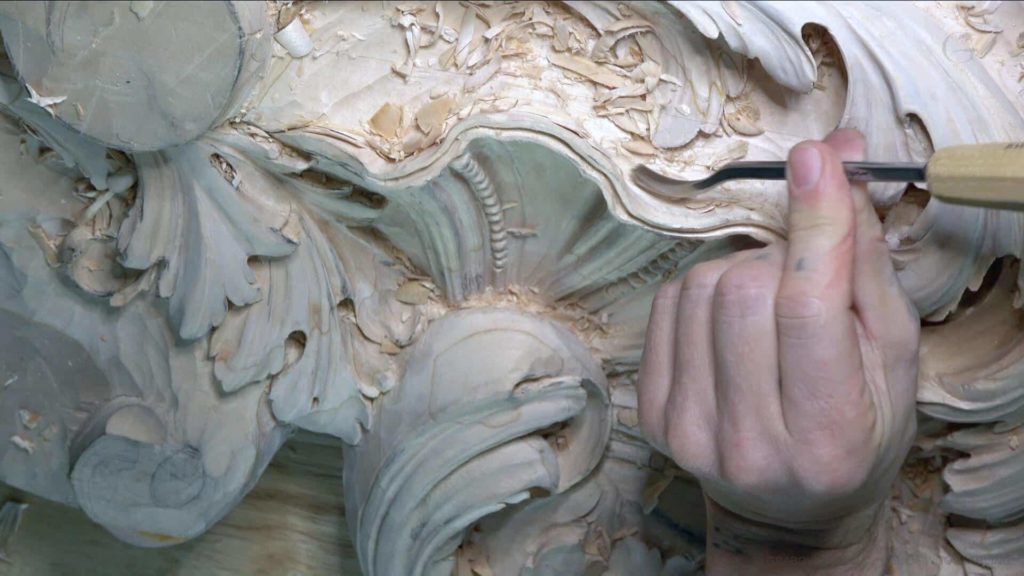 Wood Carving course Venetian inspired room