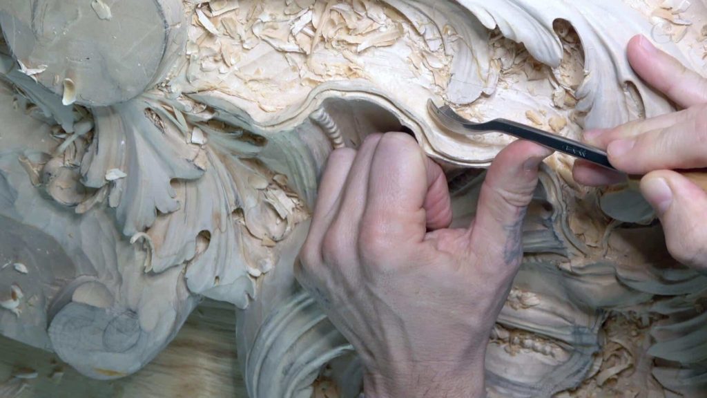 Wood Carving course Venetian inspired room