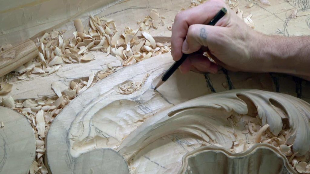 Wood Carving course Venetian inspired room
