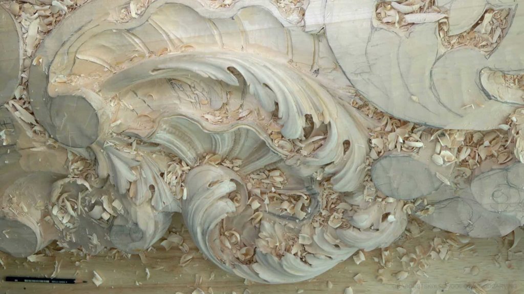 Wood Carving course Venetian inspired room