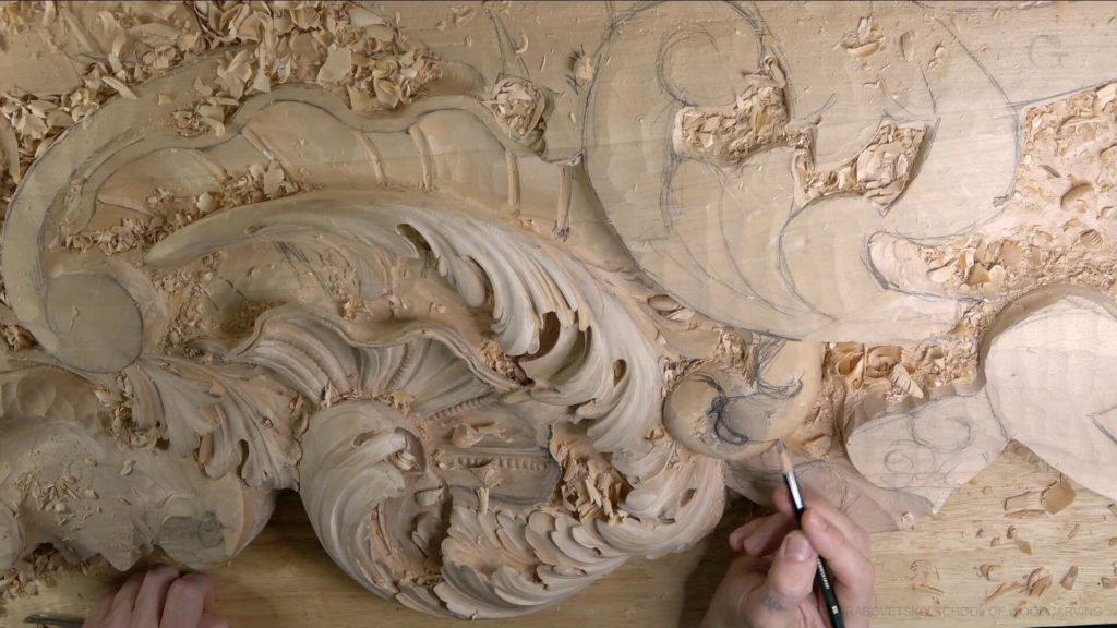 Wood Carving course Venetian inspired room