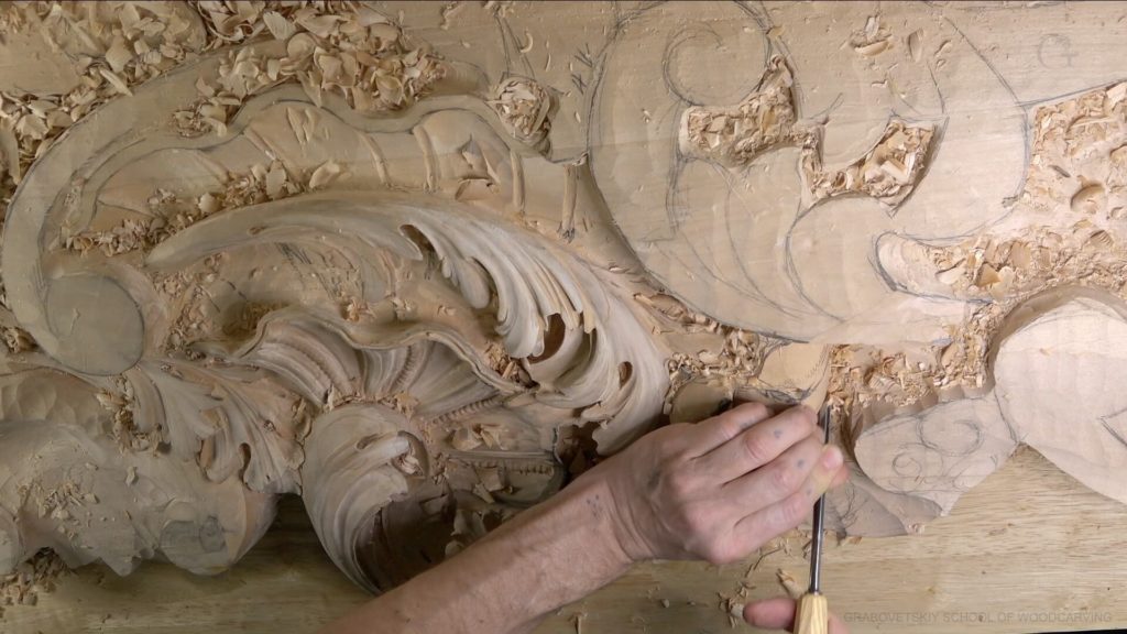 Wood Carving course Venetian inspired room