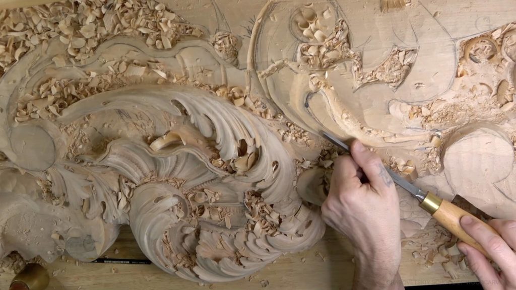 Wood Carving course Venetian inspired room