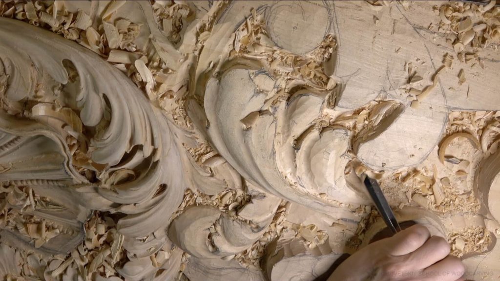 Wood Carving course Venetian inspired room