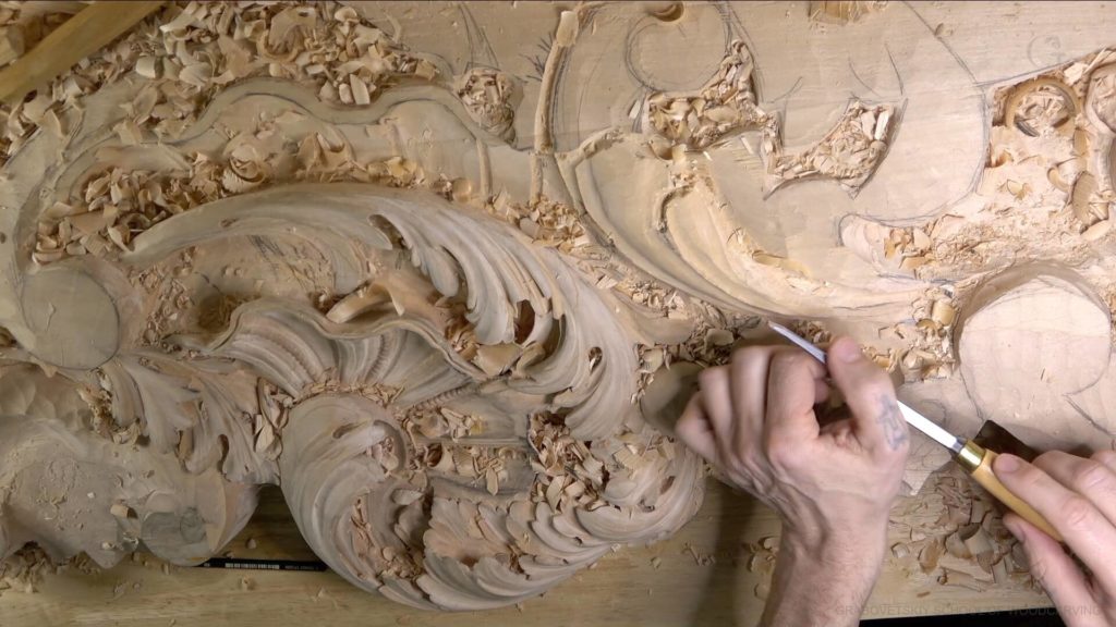 Wood Carving course Venetian inspired room