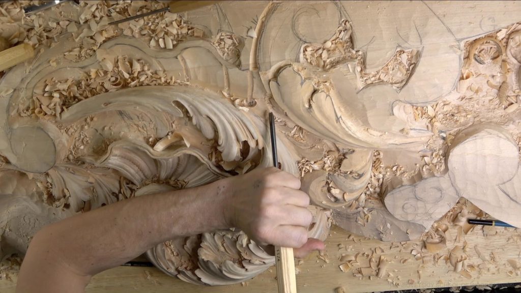 Wood Carving course Venetian inspired room