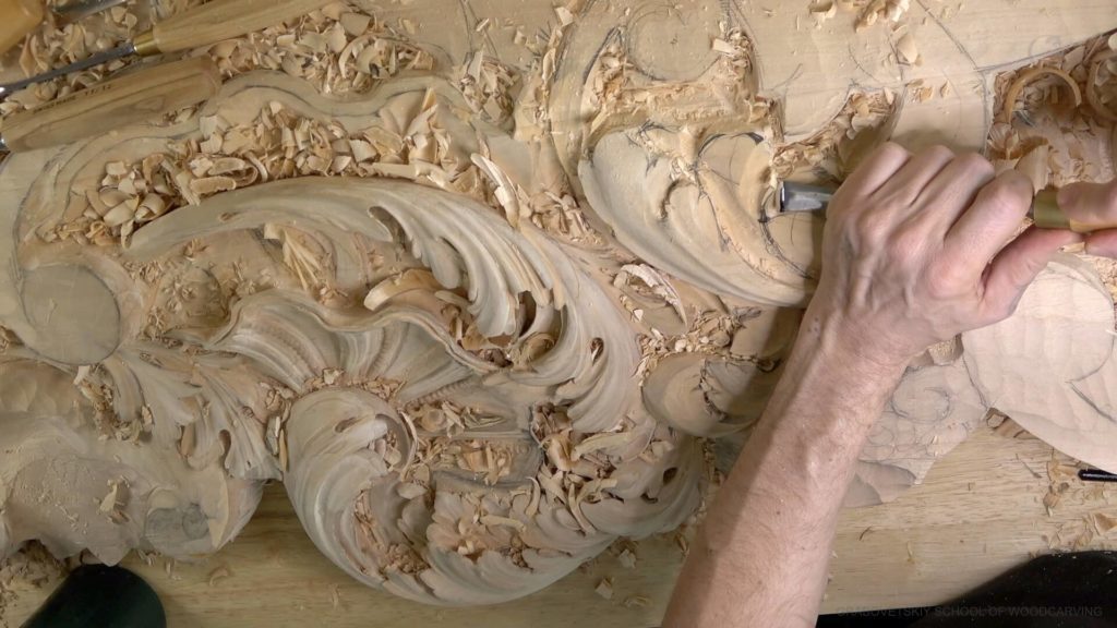 Wood Carving course Venetian inspired room