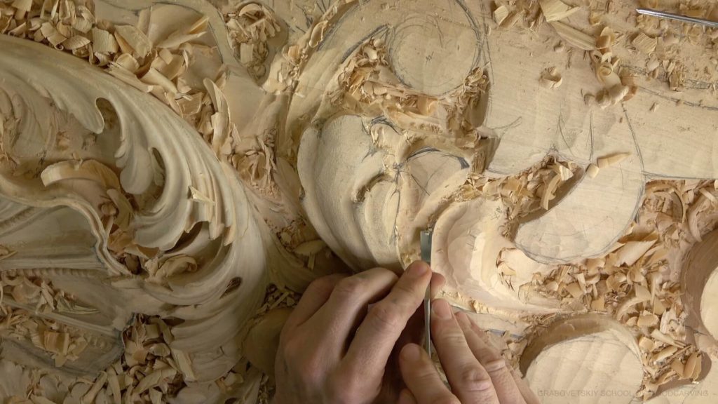 Wood Carving course Venetian inspired room