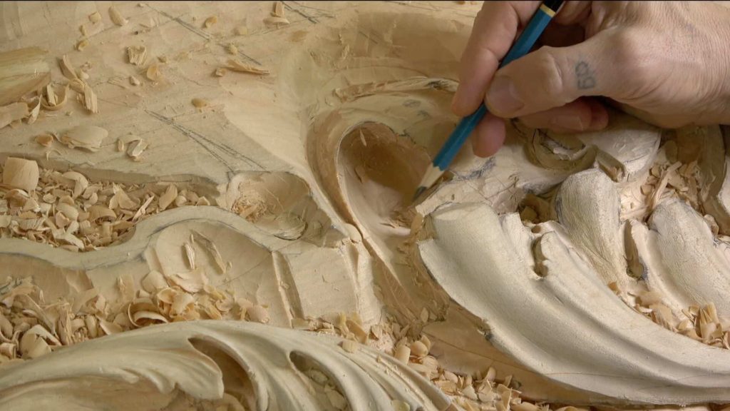 Wood Carving course Venetian inspired room